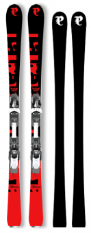 P02 Carbon Plus 155 Black/Red & Binding RX 12 Black 